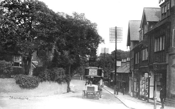 Junction with The Broadway and Stanmore Hill c1923