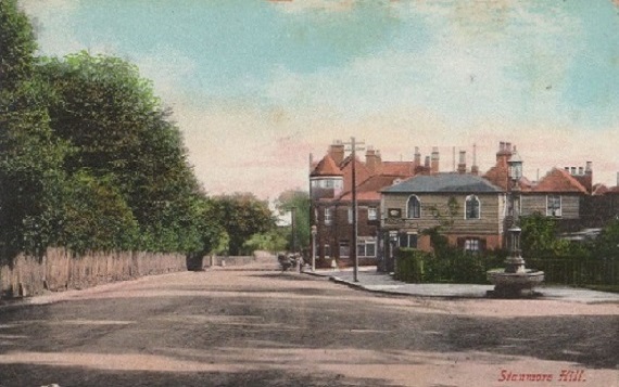 The Drinking Fountain, Stanmore Hill c1910