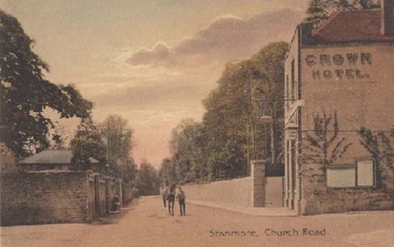 The original Crown Hotel, Church Road c1905