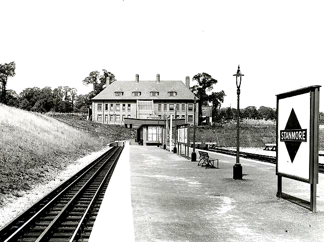 Stanmore station shortly after opening in July 1933, when it was still a rural retreat.